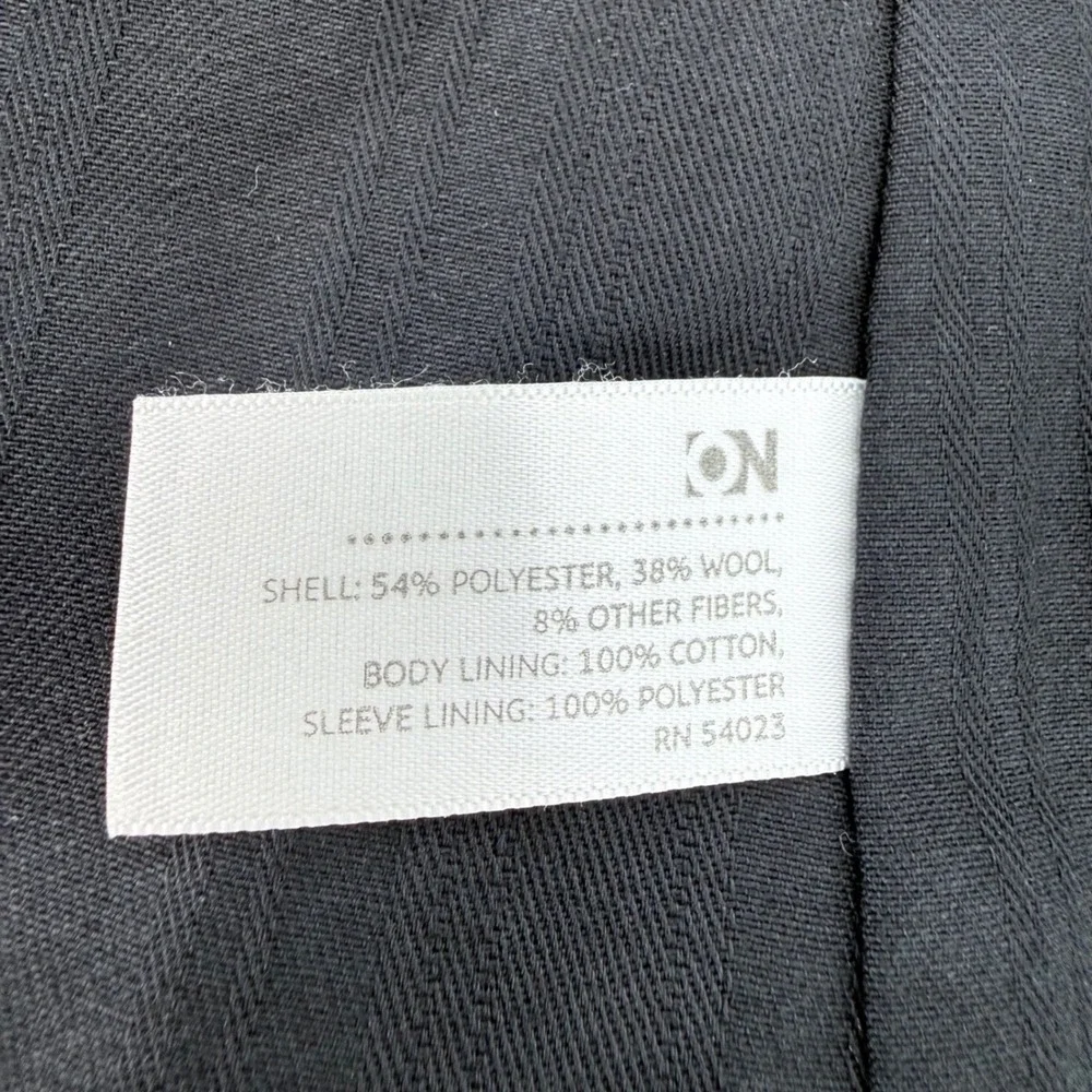 Old Navy Men Herringbone Blazer Size‎ Medium Gray Y2K Tweed Sport Coat Jacket